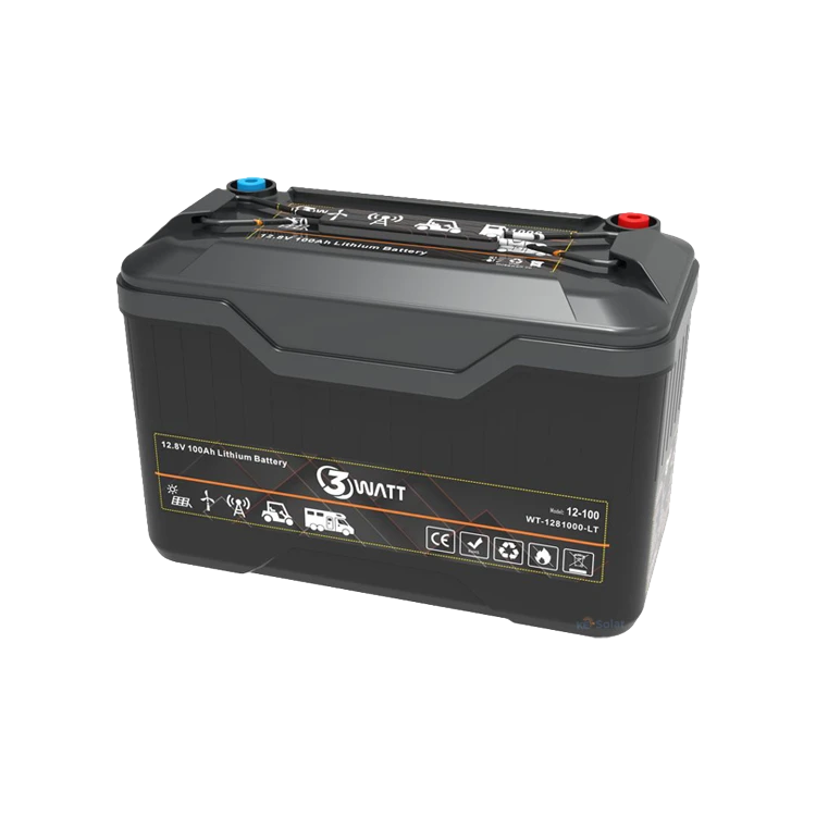 باتری خورشیدی 3Watt WT-1281000-LT تریوات 12 ولت 100 آمپر