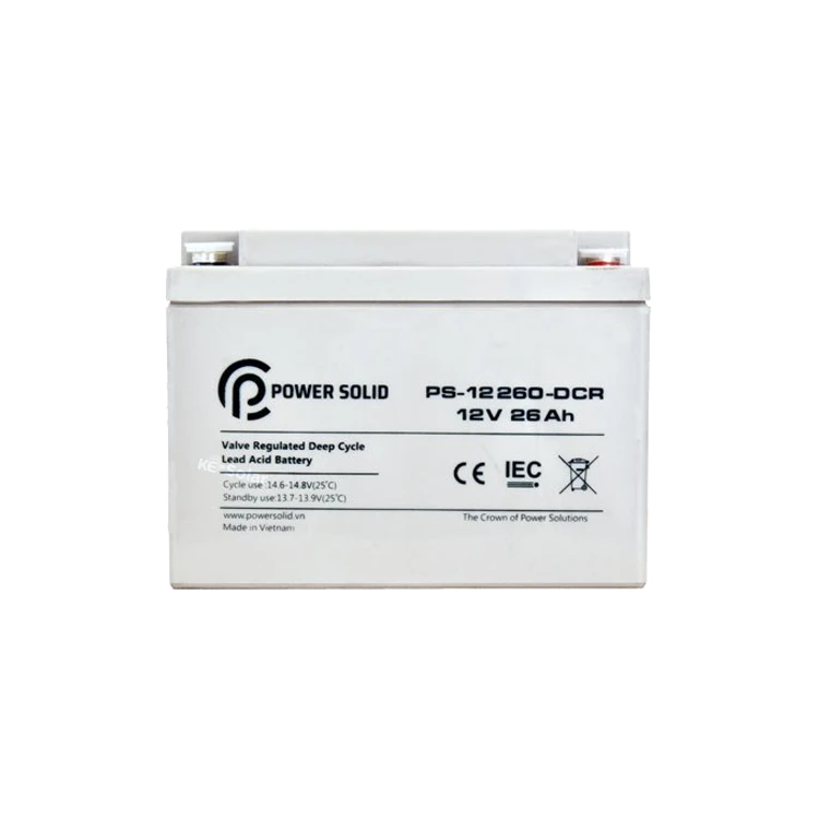 عکس اصلی باتری خورشیدی Power Solid PS-12260-DCR پاور سالید 12 ولت 26 آمپر