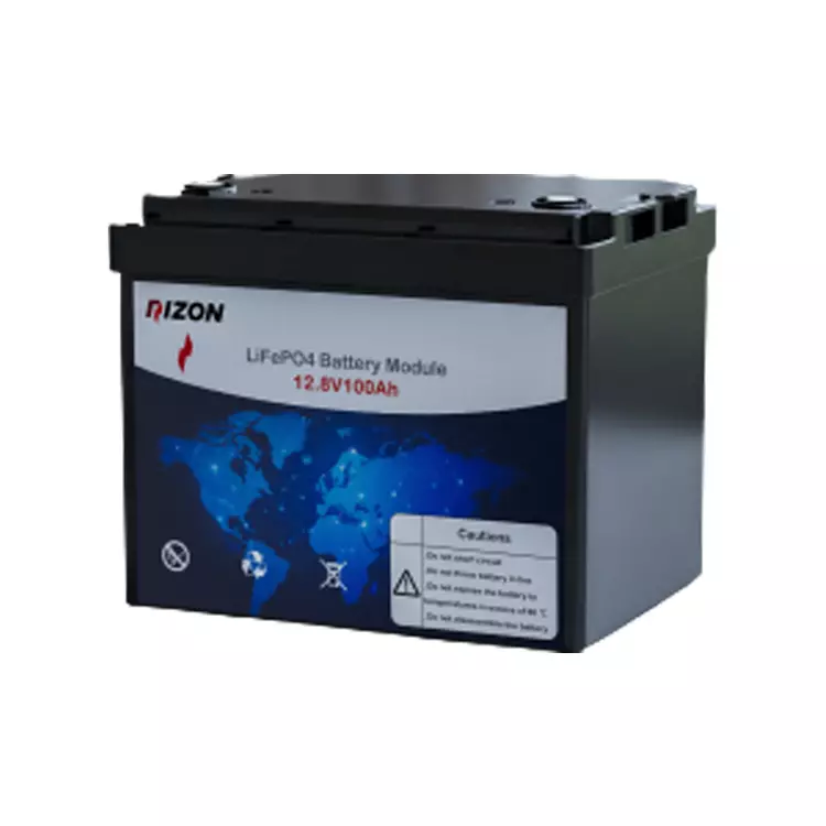 عکس اصلی باتری لیتیوم 12.8V 100Ah برند RZE مدل RZE-12100LI-S