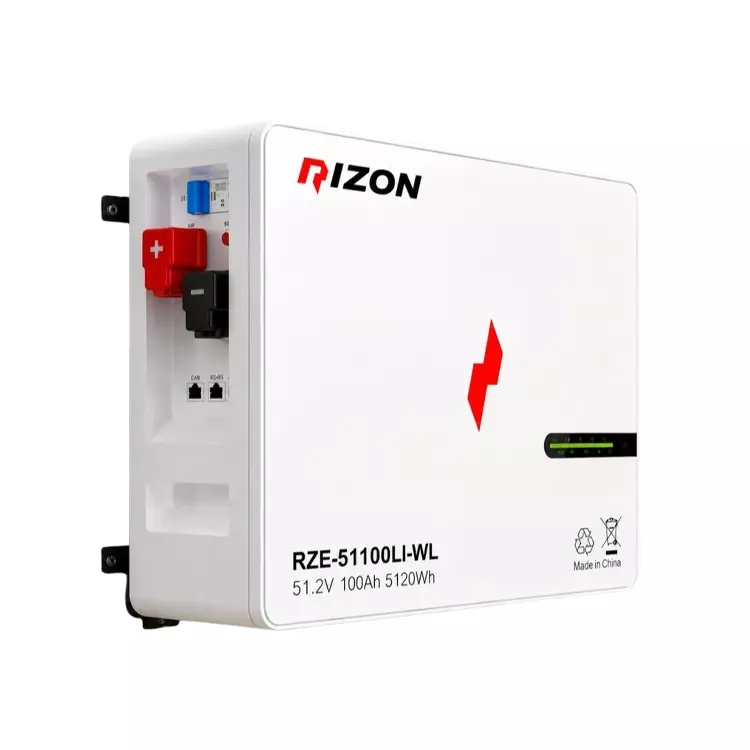 عکس اصلی باتری لیتیوم 51.2V 100Ah برند RZE مدل RZE-51100LI-WL