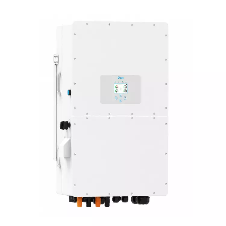 عکس اصلی اینورتر هیبرید 50KW برند Deye مدل SUN-50K-SG01HP3-EU-BM4 سه فاز